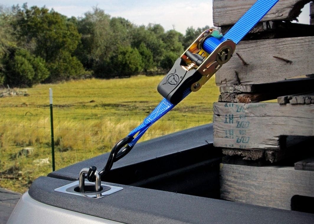 Raised Fit Retractable Tie-Down Anchors 2014 + Silverado/Sierra 1500/2500/3500 Bullring SpeedStrap-3