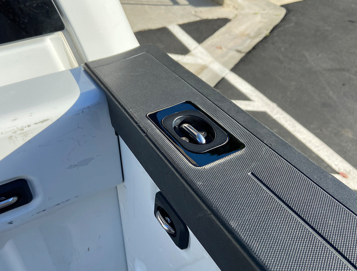 Gunmetal Flush Fit Retractable Tie-Down Anchors 2014 + Silverado/Sierra 1500/2500/3500 Bullring SpeedStrap-1