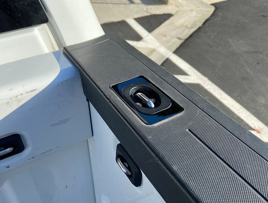 Gunmetal Flush Fit Retractable Tie-Down Anchors 2014 + Silverado/Sierra 1500/2500/3500 Bullring SpeedStrap-1
