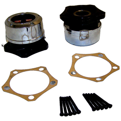 Locking Hub Set for 81-86 CJs w/ 5-Bolt Flange Mounting, w/ 27 Spline Axle Shaft Crown Automotive-2