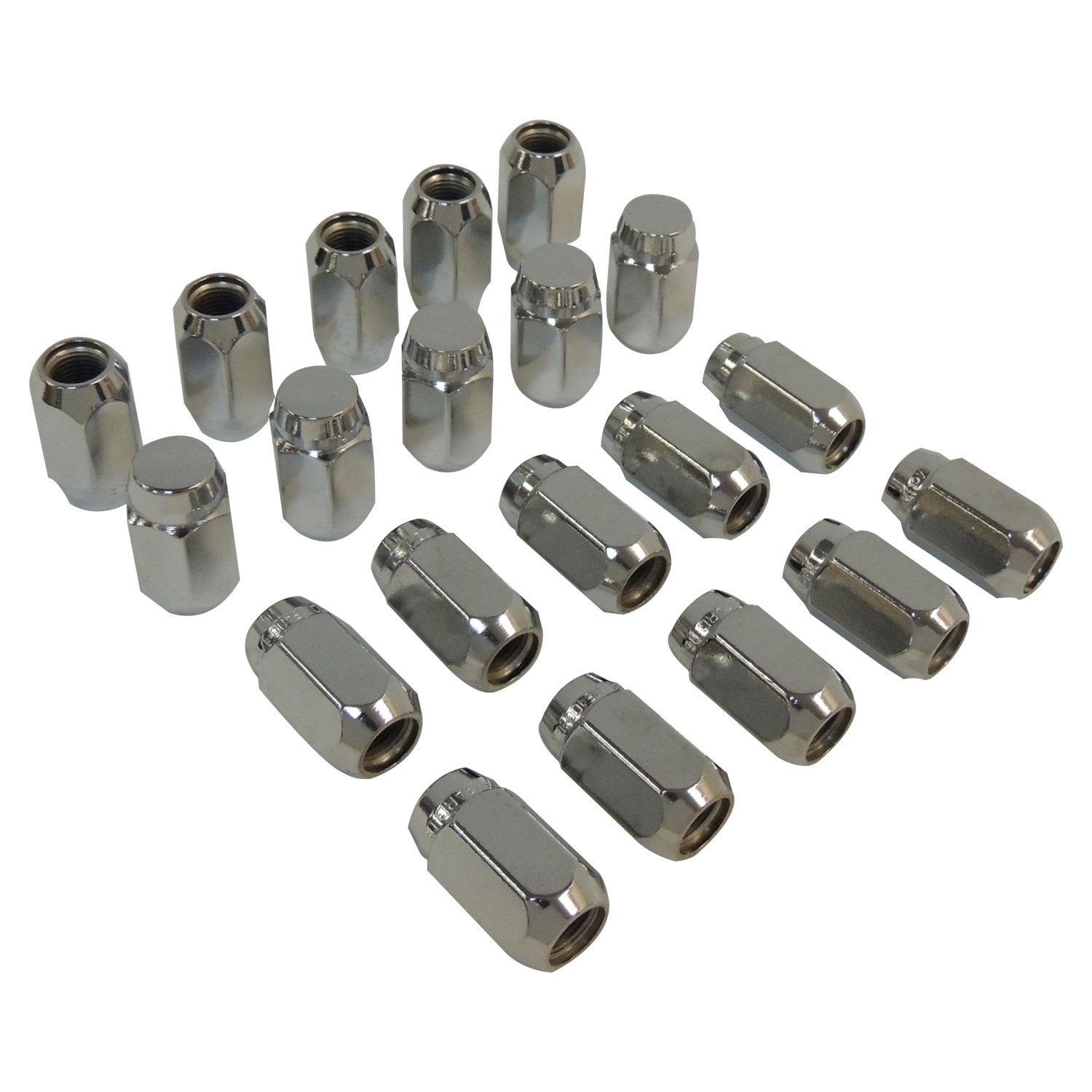 Chrome Wheel Lug Nut Kit for 1977-1986 Jeep CJ-5, CJ-7, CJ-8, Incl. 20 Nuts Crown Automotive