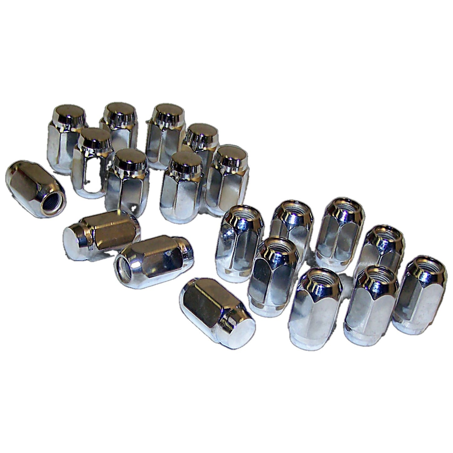 Chrome Wheel Lug Nut Kit for 1977-1986 Jeep CJ-5, CJ-7, CJ-8, Incl. 20 Nuts Crown Automotive-1