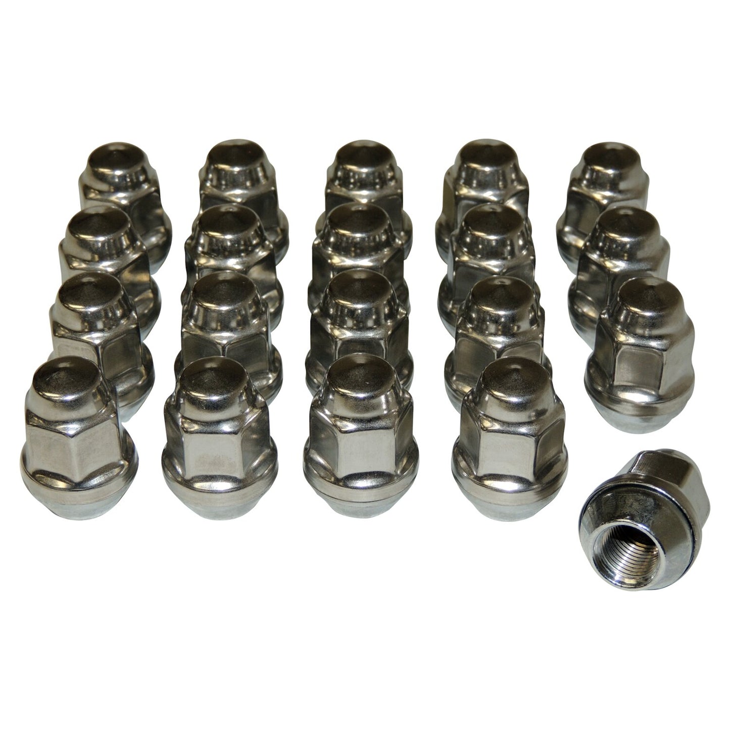 20 Piece Lug Nut Kit for Select Jeep JK,TJ,YJ,WK,WJ,ZJ,XK,KK,KJ,XJ,MJ Models Crown Automotive