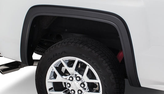 Black OE Style Smooth Finish Rear Fender Flares For 2007-2013 Sierra 1500 2007-2014 Sierra 2500 Hd Bushwacker