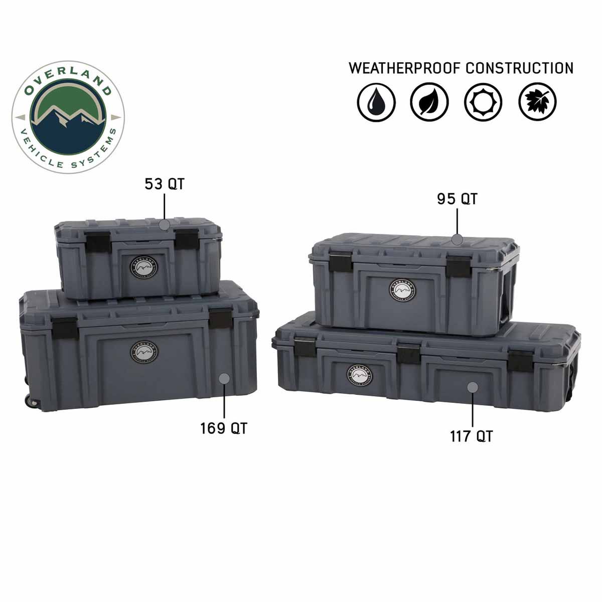 Overland Vehicle Systems Stay Dry With Overland Vehicle Systems 53 Quart Dry Box Overland Vehicle Systems