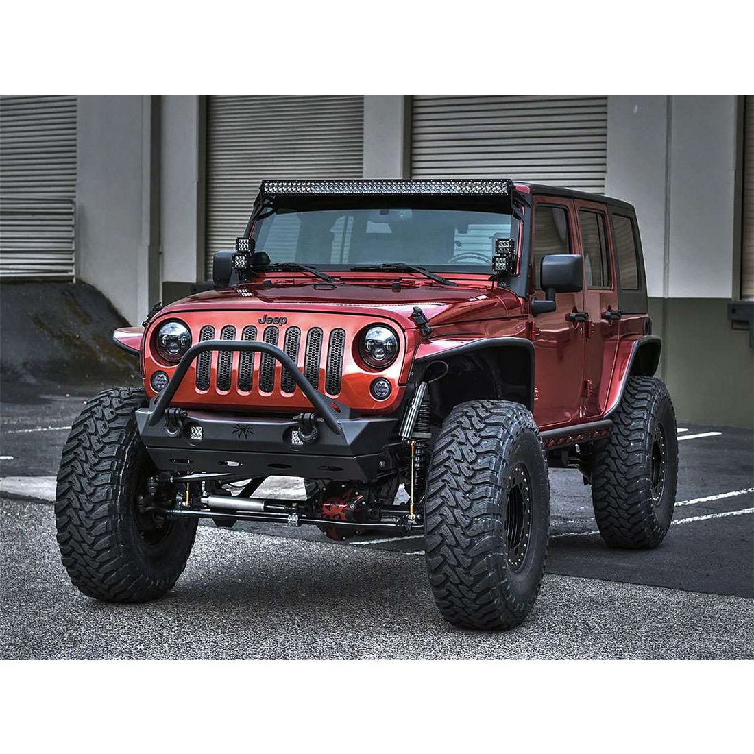 Rigid Industries 07-15 Jeep JK Brow Light Mount E-Series Pro RIGID Industries