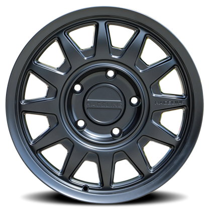 Aluminum 18x8 Aero 401B Satin Black Raceline Wheels-5