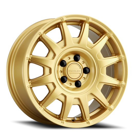 Raceline Wheels Aluminum Wheels 17x8 Aero 401GD Gold Raceline Wheels