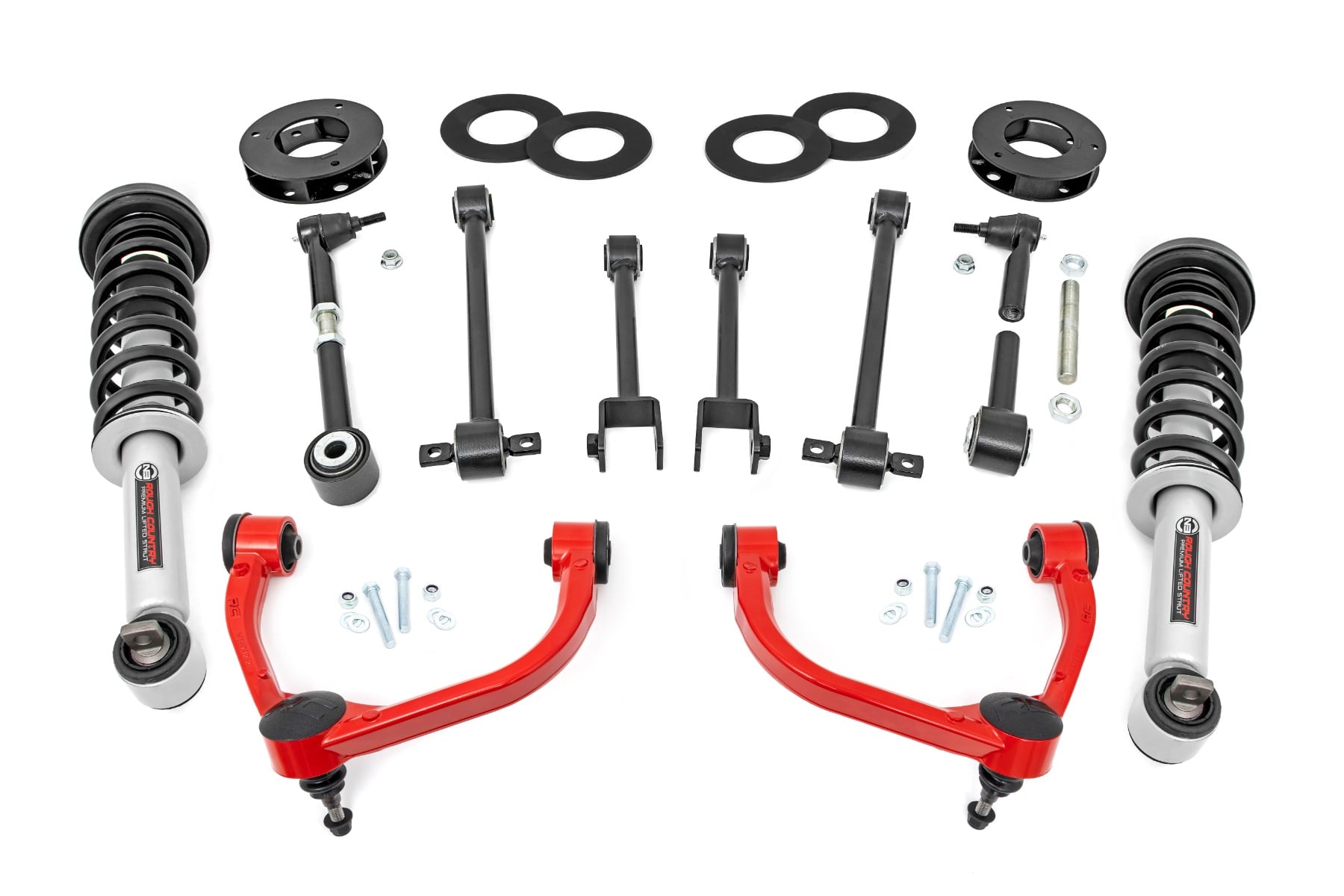 3 Inch Lift Kit UCA Red Ford Expedition 4WD (2018-2024) Rough Country
