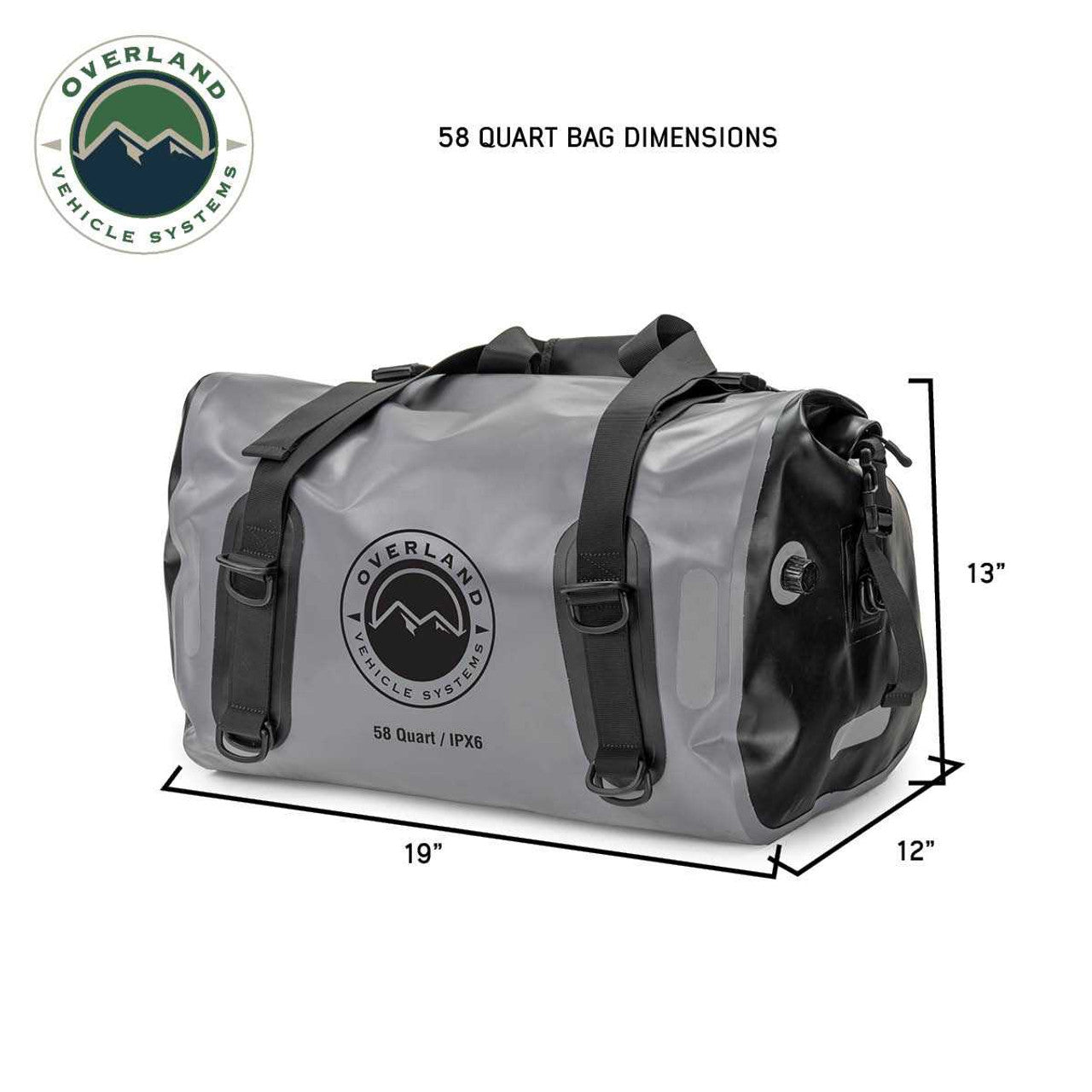 Overland Vehicle Systems Portable Dry Storage Bag - 58 QT Overland Vehicle Systems