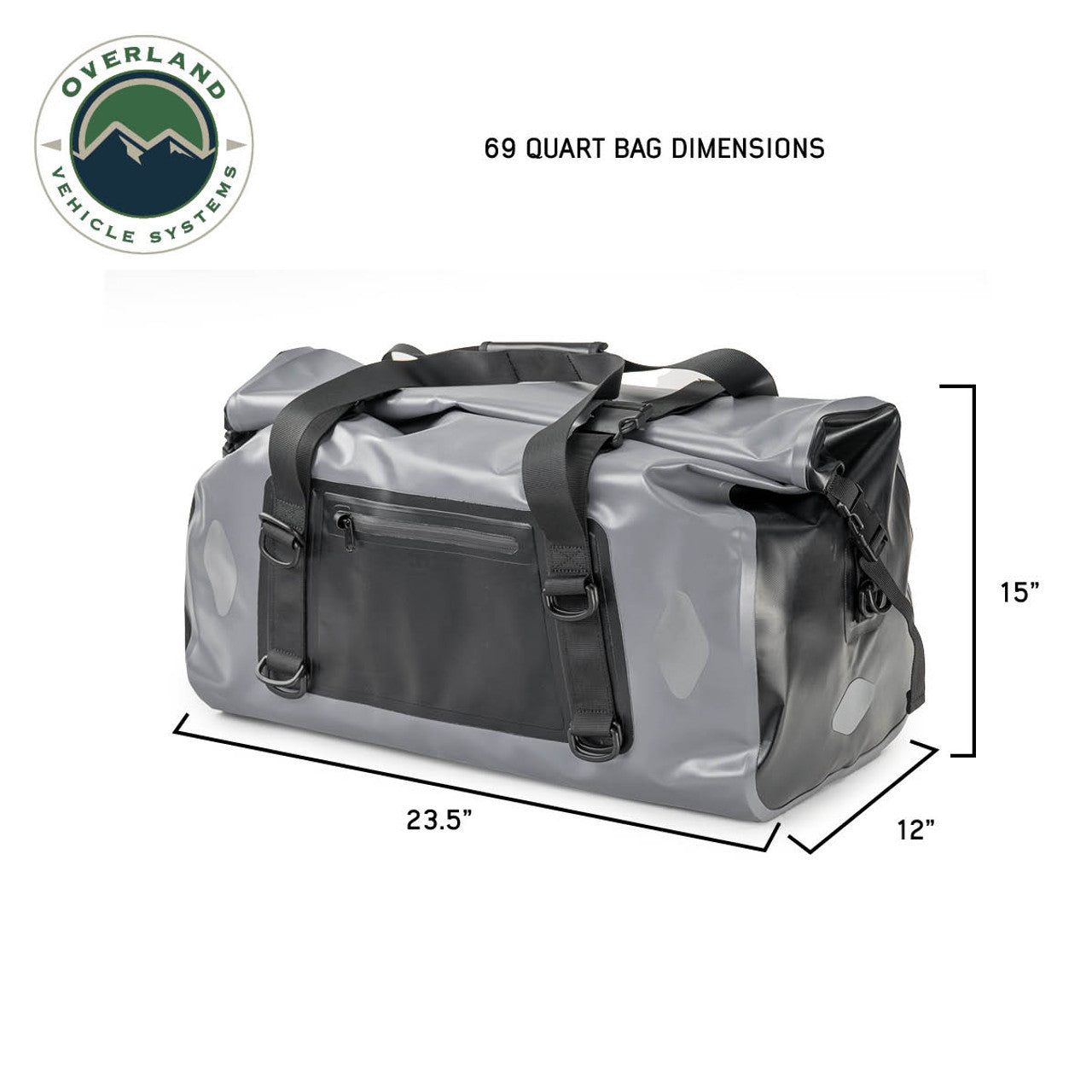 Overland Vehicle Systems Portable Dry Storage Bag - 69 QT Overland Vehicle Systems