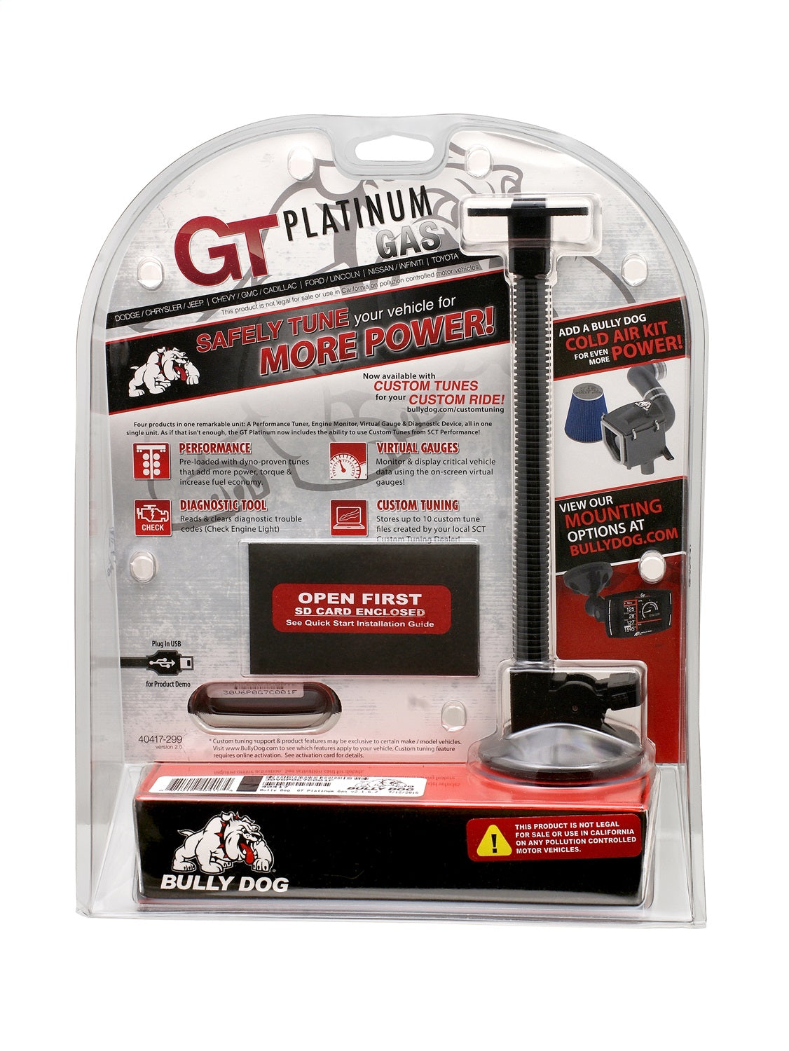 Triple GT Platinum Gauge Tuner Gas Bully Dog-2
