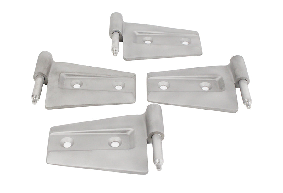 Kentrol Jeep JK Door Hinge Set 4 Pieces 2 Door 07-18 Wrangler JK Bare Grey Kentrol