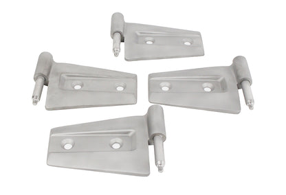 Jeep JK Door Hinge Set 4 Pieces 2 Door 07-18 Wrangler JK Bare Grey Kentrol-1