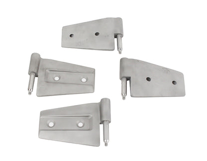 Jeep JK Door Hinge Set 4 Pieces 2 Door 07-18 Wrangler JK Bare Grey Kentrol-2