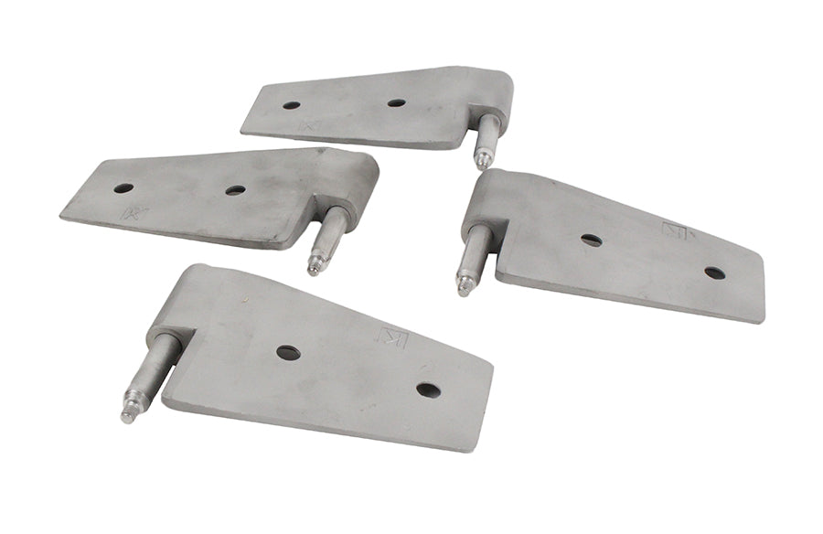 Kentrol Jeep JK Door Hinge Set 4 Pieces 2 Door 07-18 Wrangler JK Bare Grey Kentrol