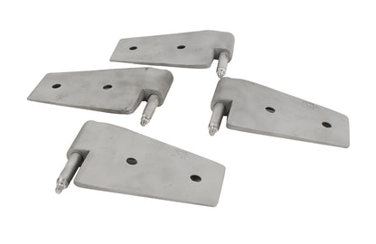 Jeep JK Door Hinge Set 4 Pieces 2 Door 07-18 Wrangler JK Bare Grey Kentrol-3