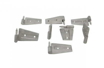 Jeep JK Door Hinge Set 8 Pieces 4 Door 07-18 Wrangler JK Bare Grey Kentrol-2