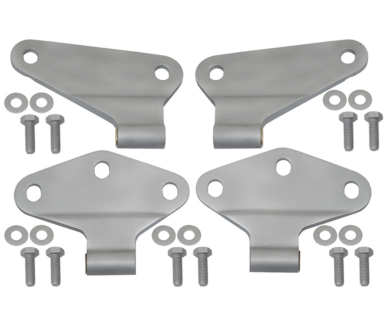 Kentrol Jeep JK Body Door Hinge Set 4 Pieces 2 Door 07-18 Wrangler JK Bare Grey Kentrol