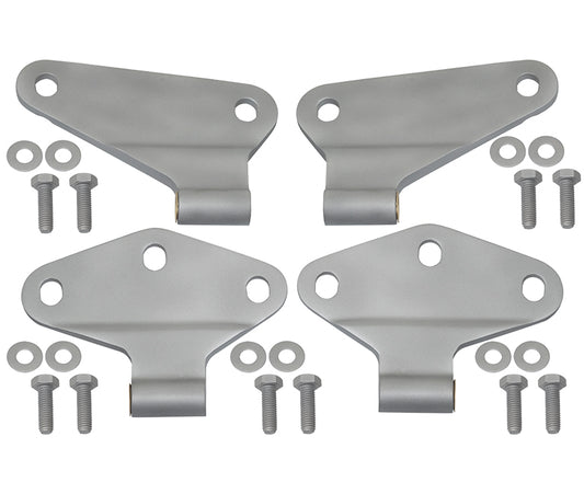 Kentrol Jeep JK Body Door Hinge Set 4 Pieces 2 Door 07-18 Wrangler JK Bare Grey Kentrol