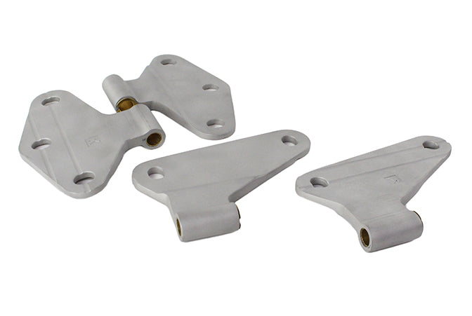 Kentrol Jeep JK Body Door Hinge Set 4 Pieces 2 Door 07-18 Wrangler JK Bare Grey Kentrol