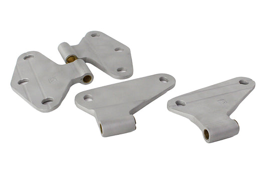 Jeep JK Body Door Hinge Set 4 Pieces 2 Door 07-18 Wrangler JK Bare Grey Kentrol-1