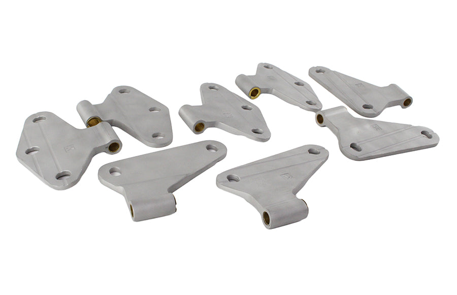 Kentrol Jeep JK Body Door Hinge Set 8 Pieces 4 Door 07-18 Wrangler JK Bare Grey Kentrol