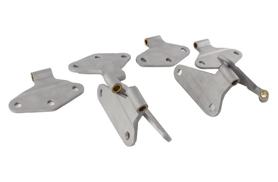 Kentrol Jeep JK Body Door Hinge Set 8 Pieces 4 Door 07-18 Wrangler JK Bare Grey Kentrol