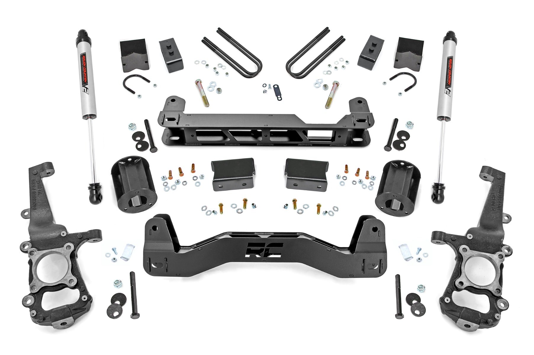 Rough Country 6 Inch Lift Kit with V2 Shocks 21-22 Ford F-150 2WD Rough Country