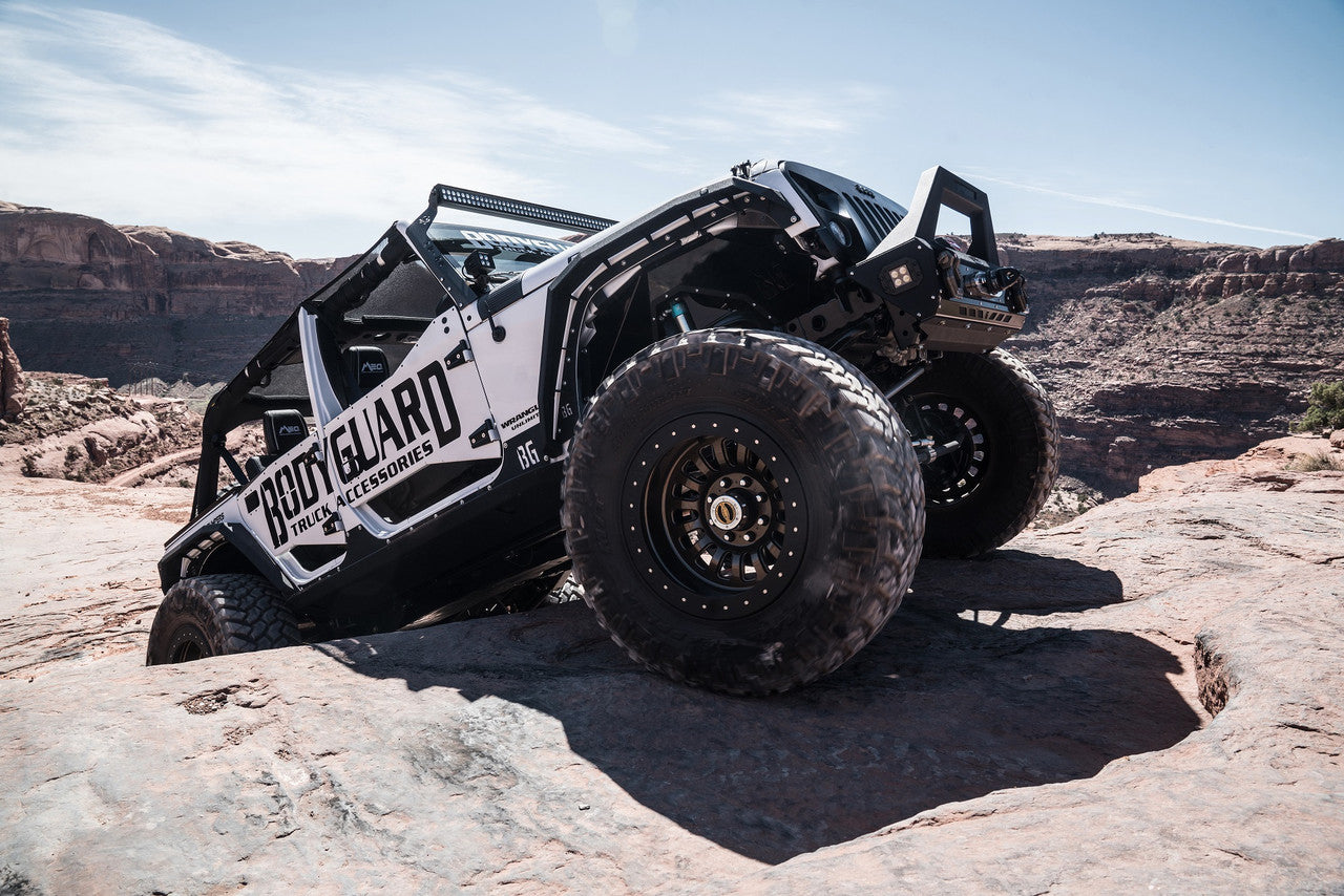 2007-2018 Jeep Wrangler JK Fender System Front and Rear Liners and Fender Flares Bodyguard Bumpers-9