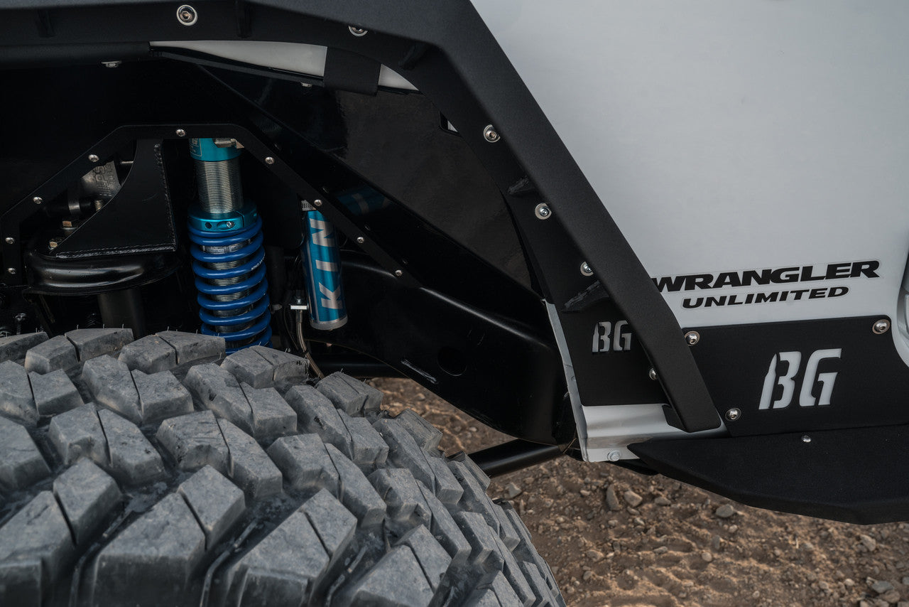 2007-2018 Jeep Wrangler JK Fender System Front and Rear Liners and Fender Flares Bodyguard Bumpers-3