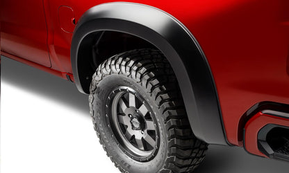 Black Extendafender Style Smooth Finish 4-Piece Fender Flare Set For 19-21 Chevrolet Silverado 1500 2022 Chevrolet Silverado 1500 Ltd Bushwacker-2