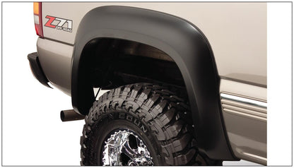 Black Extendafender Style Smooth Finish 4-Piece Fender Flare Set For 2007-2013 Silverado 1500 2007-2014 Silverado 2500 Hd/3500 Hd (Excludes Dually) Fits 78, 78.7/97.6 Inch Bed Bushwacker