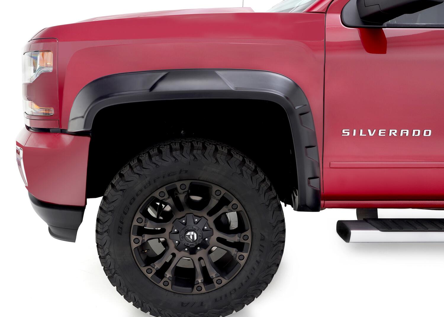 Drt Style Fender Flares Front And Rear 2014-2018 Chevrolet Silverado 1500 Bushwacker