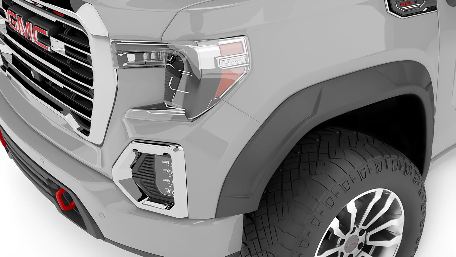 Drt Style Fender Flares Frt And Rr 19-26 GMC Sierra 1500 Bushwacker-1