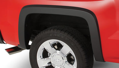 Black OE Style Smooth Finish 4-Piece Fender Flare Set For 14-18 Chevrolet 1500, 19 Silverado Ld, 15-19 Chevrolet Silverado 2500/3500 (Excludes Dually) Bushwacker-1