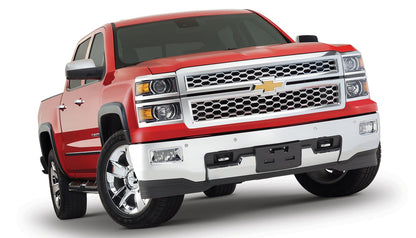 Black OE Style Smooth Finish 4-Piece Fender Flare Set For 14-18 Chevrolet 1500, 19 Silverado Ld, 15-19 Chevrolet Silverado 2500/3500 (Excludes Dually) Bushwacker-2