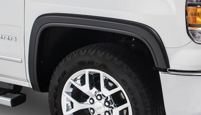 Black OE Style Smooth Finish 4-Piece Fender Flare Set For 2014-2015 GMC Sierra 1500 Fits 69.3 Inch Bed Bushwacker