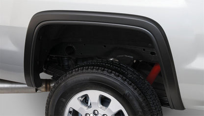 Black OE Style Smooth Finish 4-Piece Fender Flare Set For 2015-2018 Sierra 2500 Hd/3500 Hd Bushwacker-1
