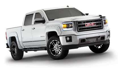 Black Boss Pocket/Rivet Style Smooth Finish 4-Piece Fender Flare Set For 2016-2018 GMC Sierra 1500 Fits 69.3 Inch Bed Bushwacker-4