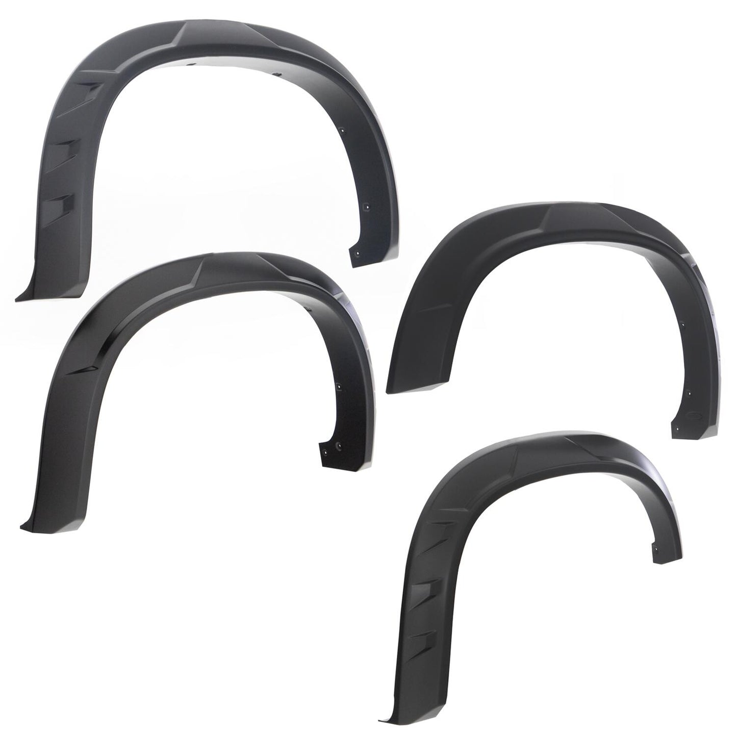 Drt Style Fender Flares Front And Rear For 2019-2021 Chevrolet Silverado 1500/2022 Chevrolet Silverado 1500 Ltd Bushwacker-2