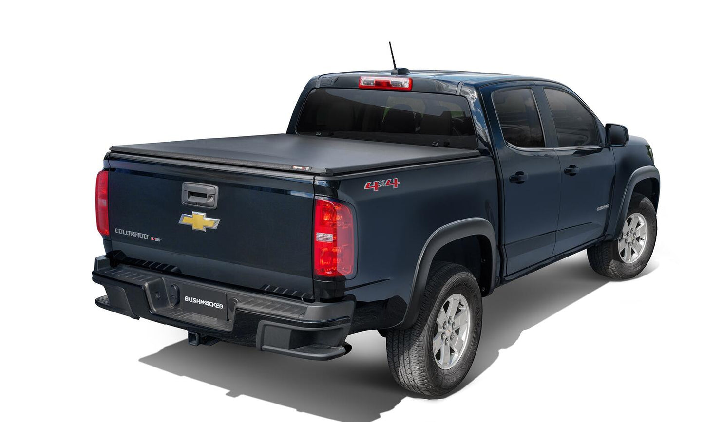 Black OE Style Smooth Finish 4-Piece Fender Flare Set For 2015-2020 Chevrolet Colorado Bushwacker