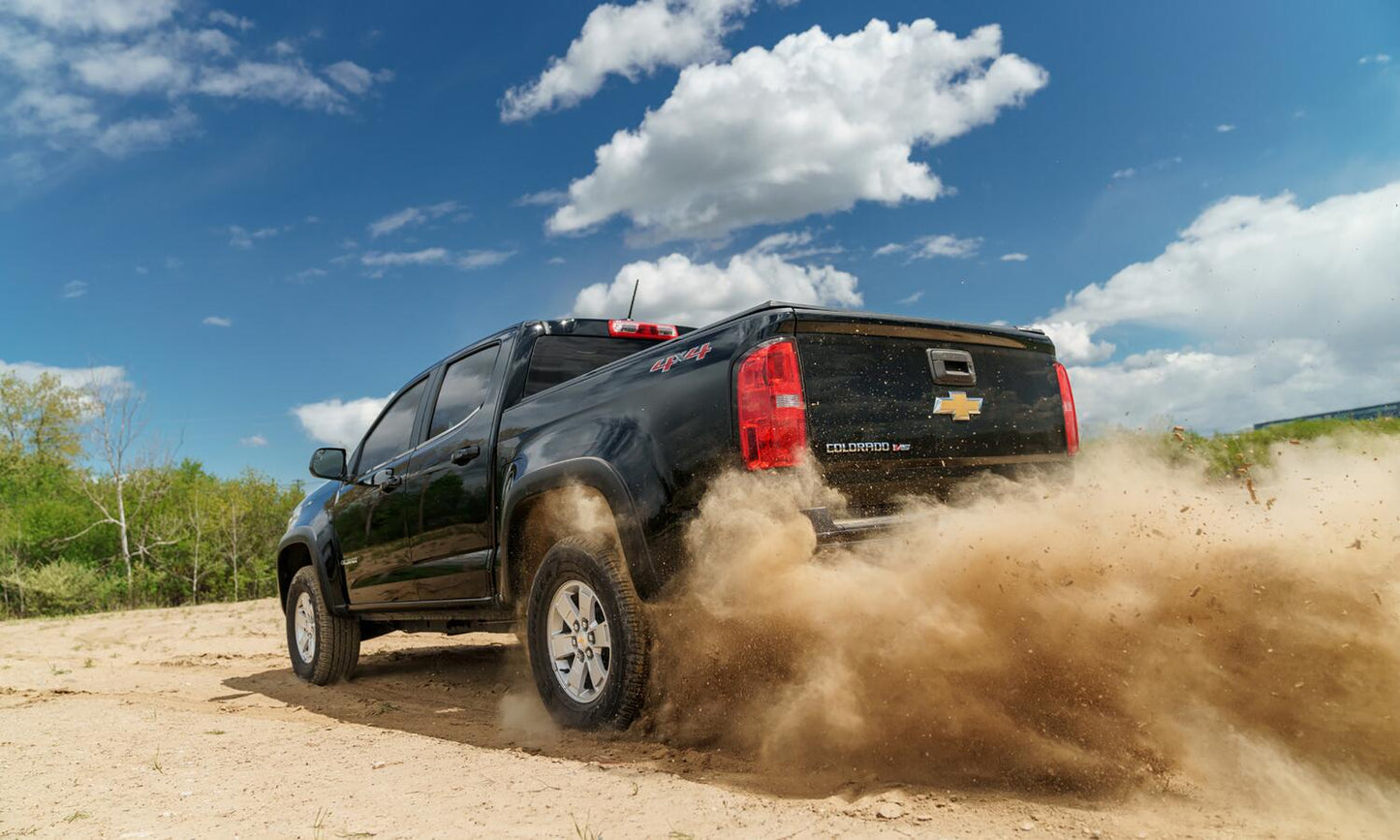 Black OE Style Smooth Finish 4-Piece Fender Flare Set For 2015-2020 Chevrolet Colorado Bushwacker-2