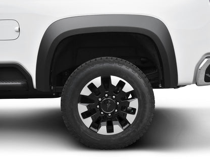 Black Extendafender Style Smooth Finish 4-Piece Fender Flare Set For 2020-2026 Chevrolet Silverado 2500/3500 Bushwacker-2