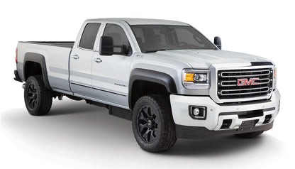 Black Extendafender Style Smooth Finish 4-Piece Fender Flare Set For 2020-2026 GMC Sierra 2500 Hd/3500 Hd Bushwacker