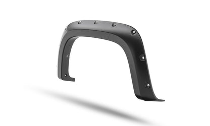 Black Pocket/Rivet Style Smooth Finish 4-Piece Fender Flare Set For 2021-2022 Chevrolet Colorado 74.0 In Bed Bushwacker-11