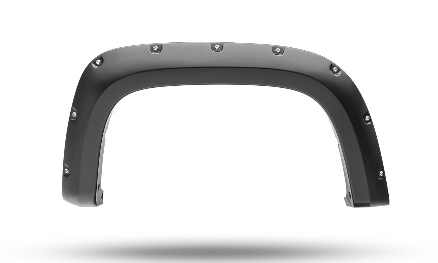 Black Pocket/Rivet Style Smooth Finish 4-Piece Fender Flare Set For 2021-2022 Chevrolet Colorado 74.0 In Bed Bushwacker-13