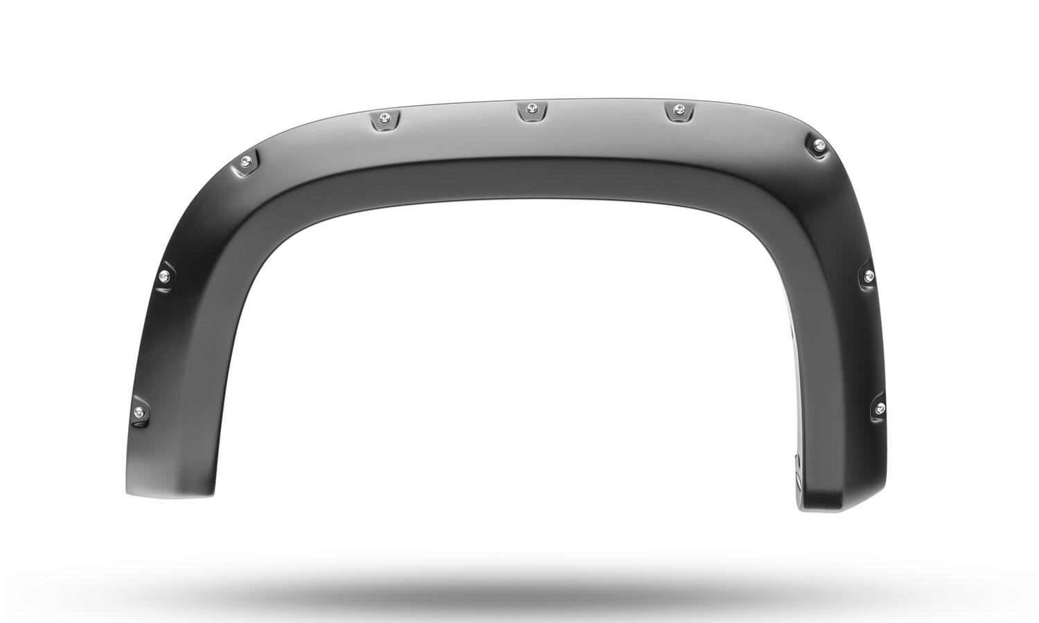 Black Pocket/Rivet Style Smooth Finish 4-Piece Fender Flare Set For 2021-2022 Chevrolet Colorado 74.0 In Bed Bushwacker-4