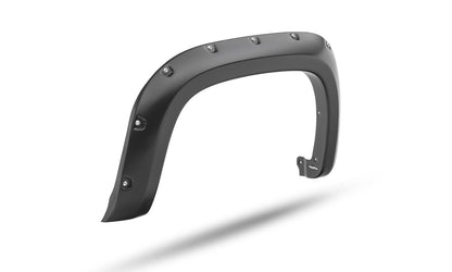 Black Pocket/Rivet Style Smooth Finish 4-Piece Fender Flare Set For 2021-2022 Chevrolet Colorado 74.0 In Bed Bushwacker-5
