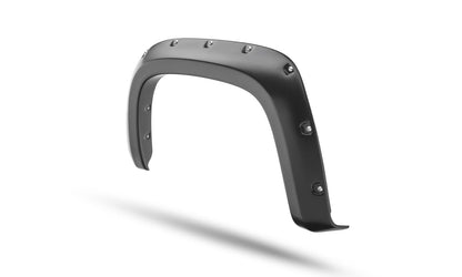 Black Pocket/Rivet Style Smooth Finish 4-Piece Fender Flare Set For 2021-2022 Chevrolet Colorado 74.0 In Bed Bushwacker-6